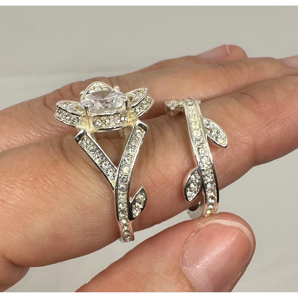 🆕 Silver CZ Ring Set - Picture 9 of 13